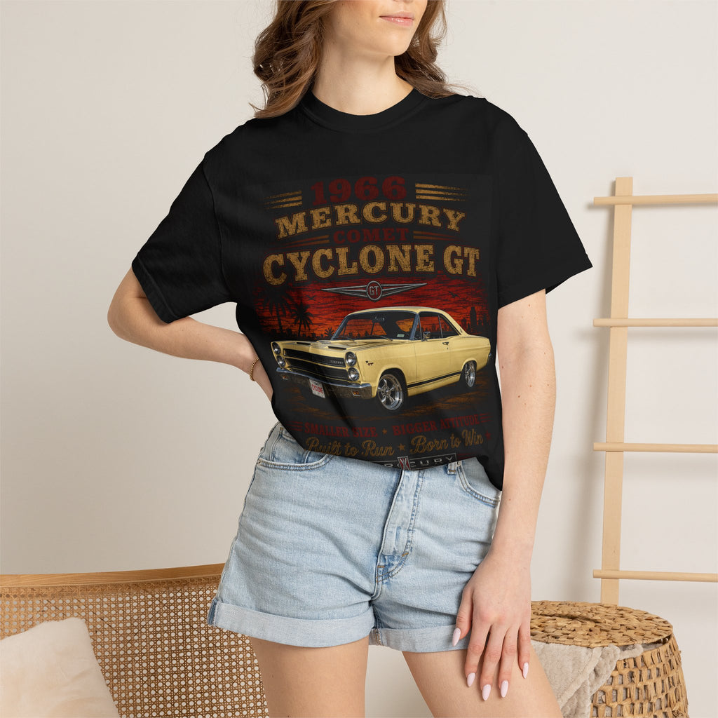 1968 Mercury Cyclone GT Vintage Car T-Shirt | Classic Muscle Car Graphic