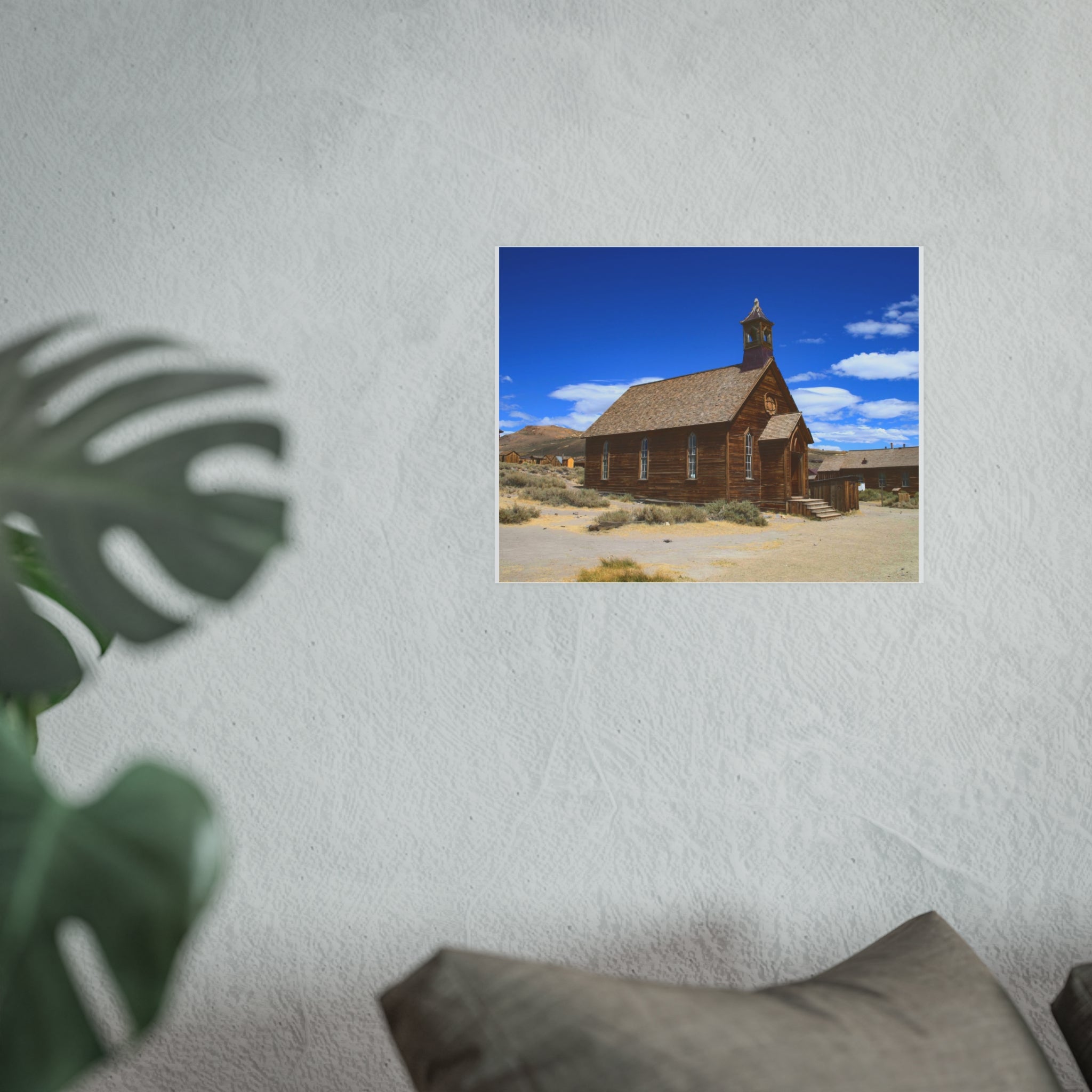 Historic Bodie Church - Bodie Ghost Town California -  Fine Art Photography Print - Western Wall Art - Desert Landscape Decor