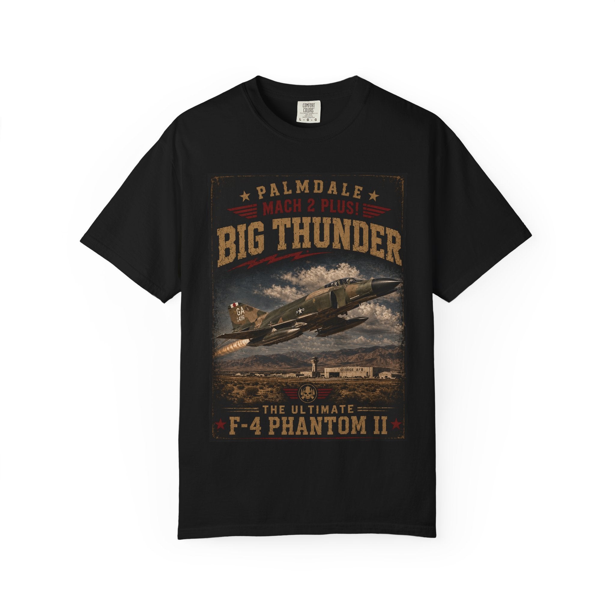 Big Thunder F-4 Phantom II T-Shirt | Vintage Military Aircraft Poster