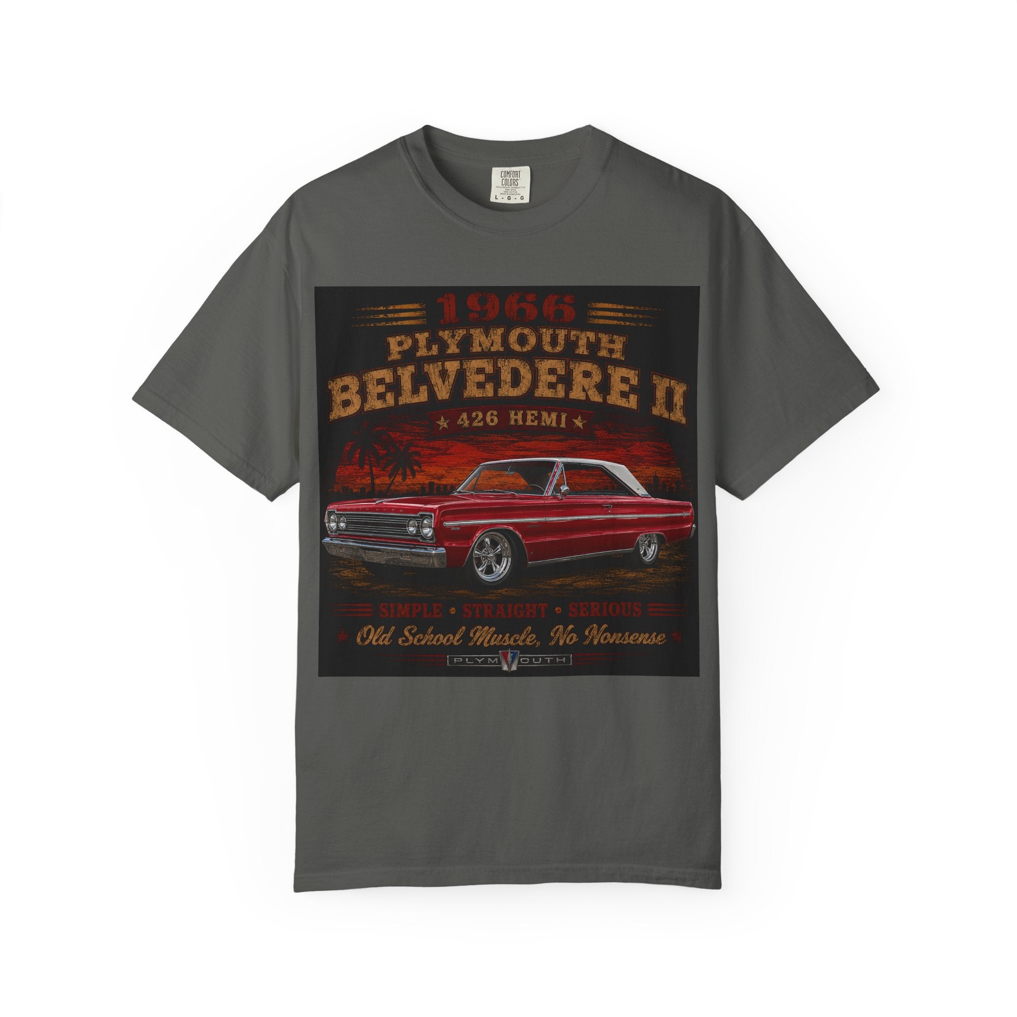 1969 Plymouth Belvedere II T-shirt | Vintage Muscle Car 426 Hemi