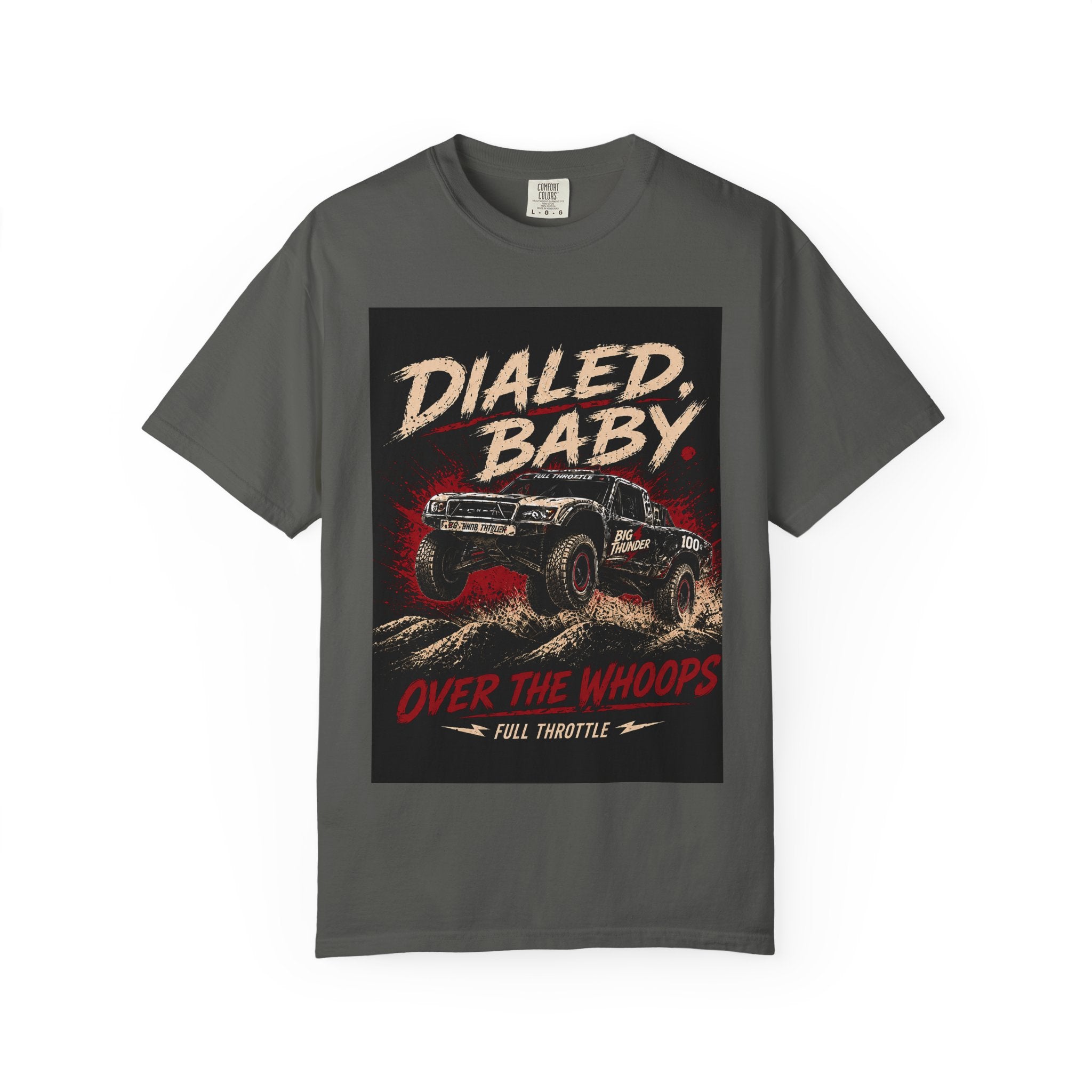Dialed Baby Off-Road Truck T-Shirt | Over the Whoops Vintage Racing Tee