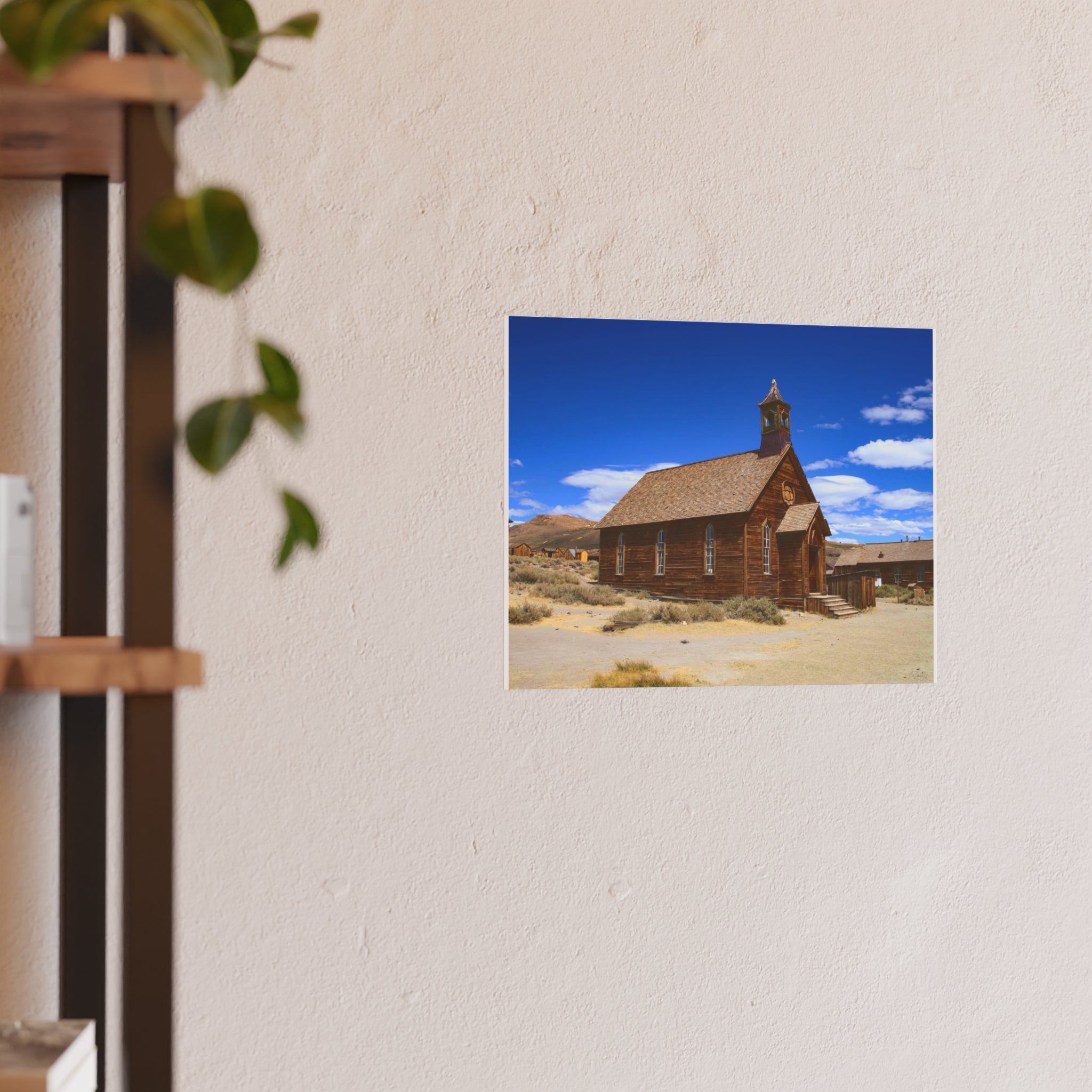 Historic Bodie Church - Bodie Ghost Town California -  Fine Art Photography Print - Western Wall Art - Desert Landscape Decor