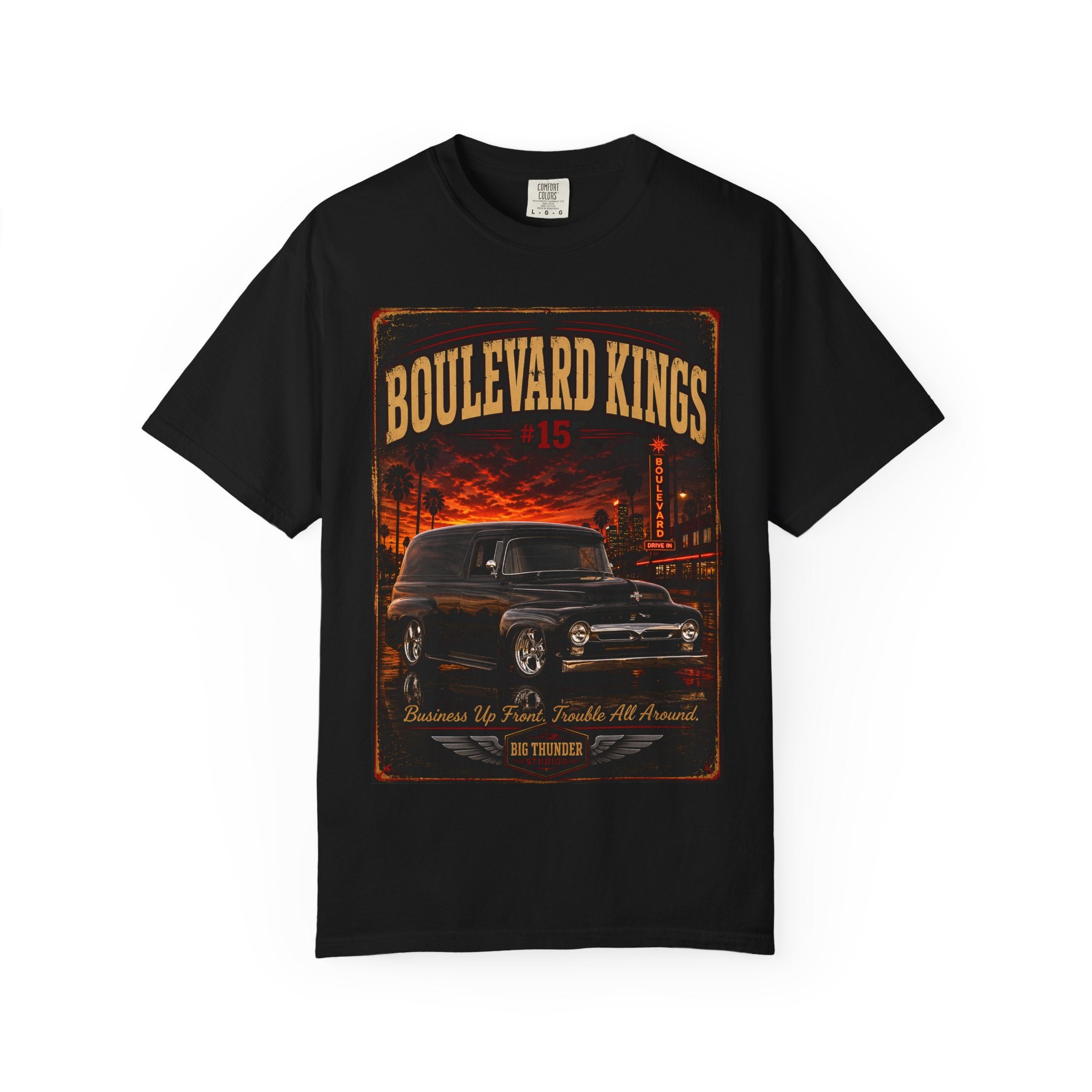 classic car shirt, muscle car shirt, lowrider shirt, car guy shirt, car dad gift, retro car shirt, race car shirt, boulevard kings #15