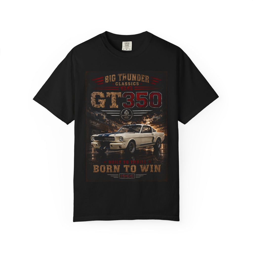GT350 Muscle Car T-Shirt | Born to Win, Classic Shelby Design