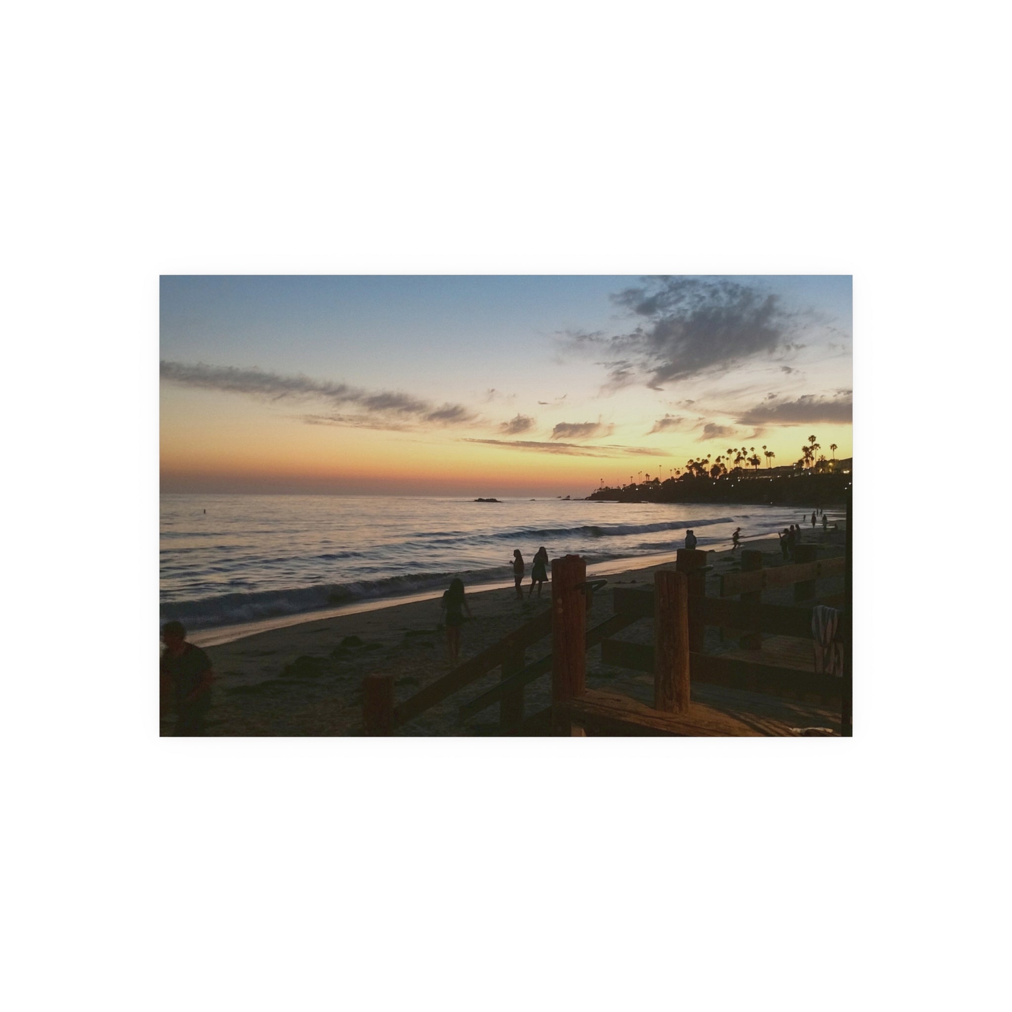 Laguna Beach Sunset - Coastal Sunset Beach Scene Poster