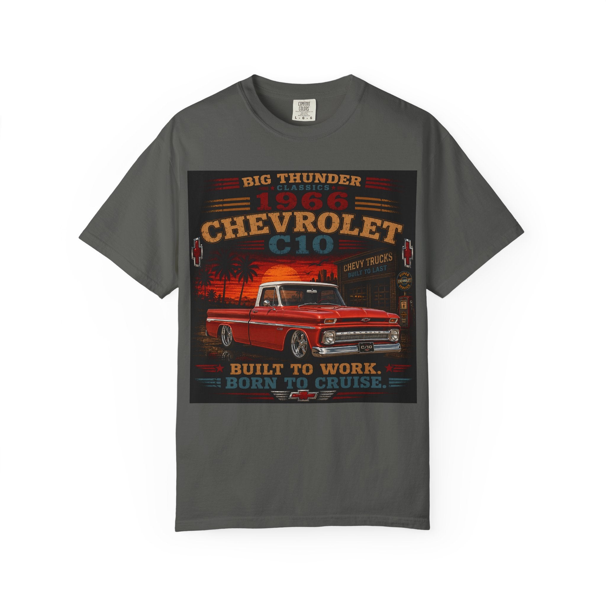 1966 Chevrolet C10 Truck T-Shirt | Vintage Pickup, Retro Garage