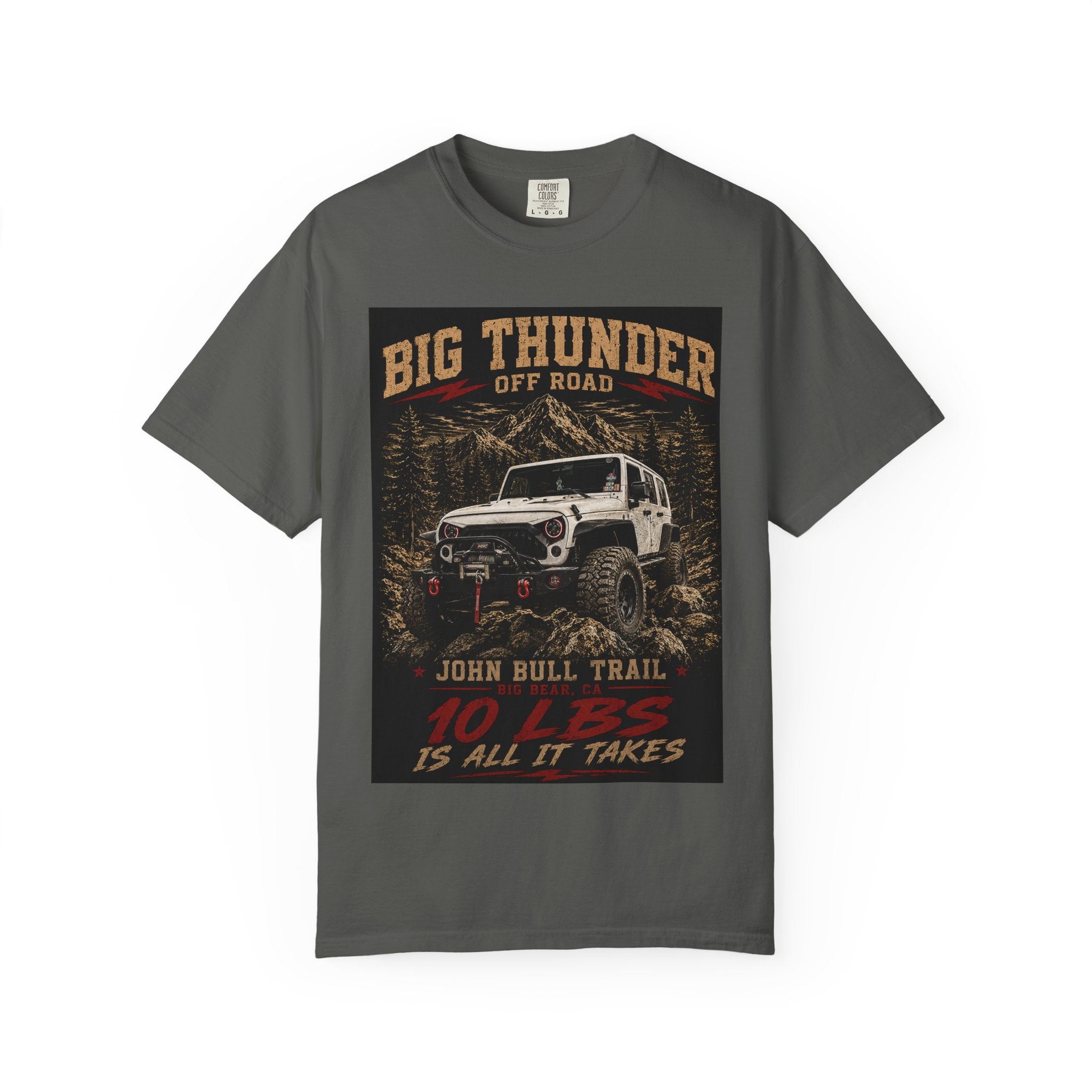 Big Thunder Off Road Jeep Graphic T-Shirt | Offroad Adventure Tee