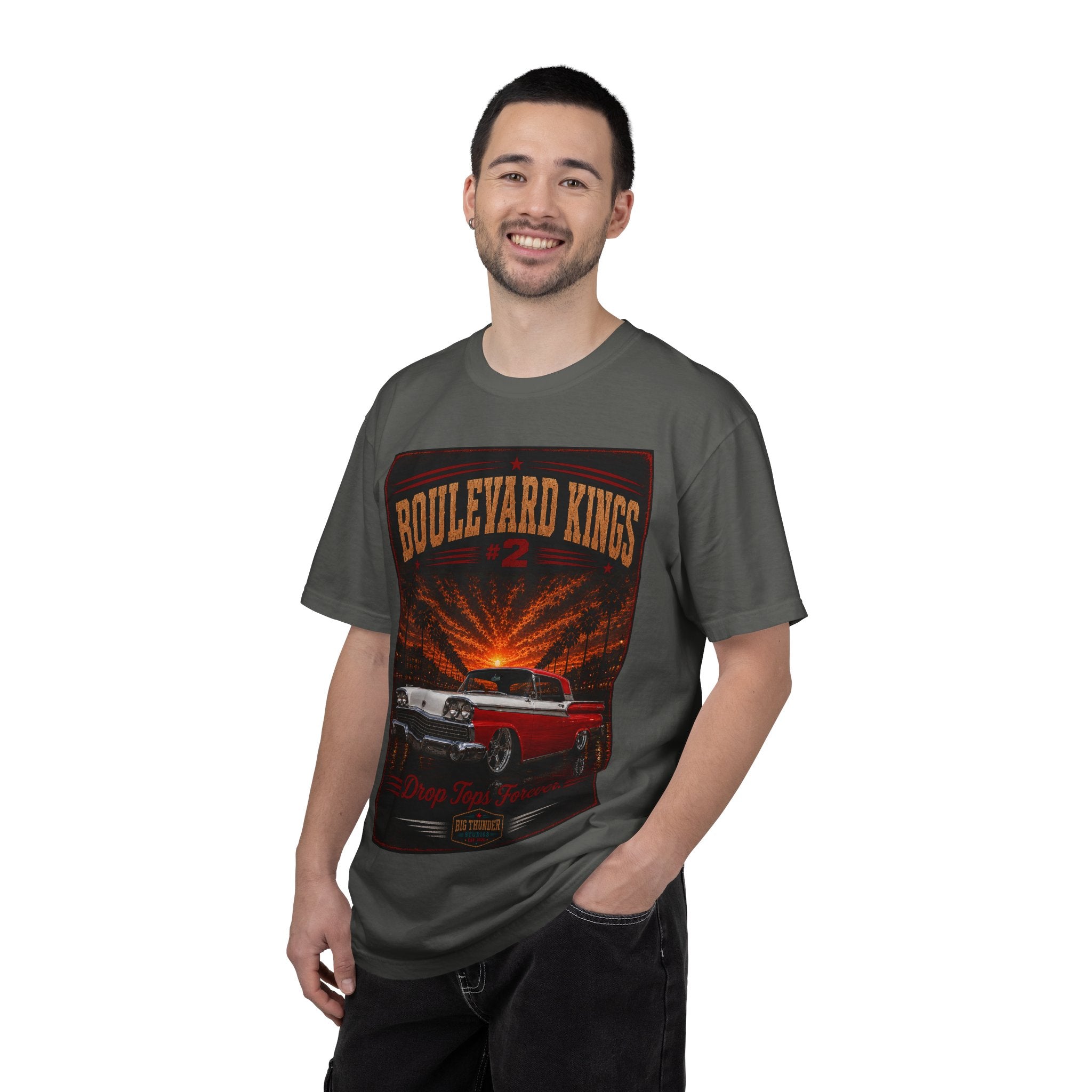 Big Thunder Boulevard Kings #2 Classic Convertible Car T-Shirt