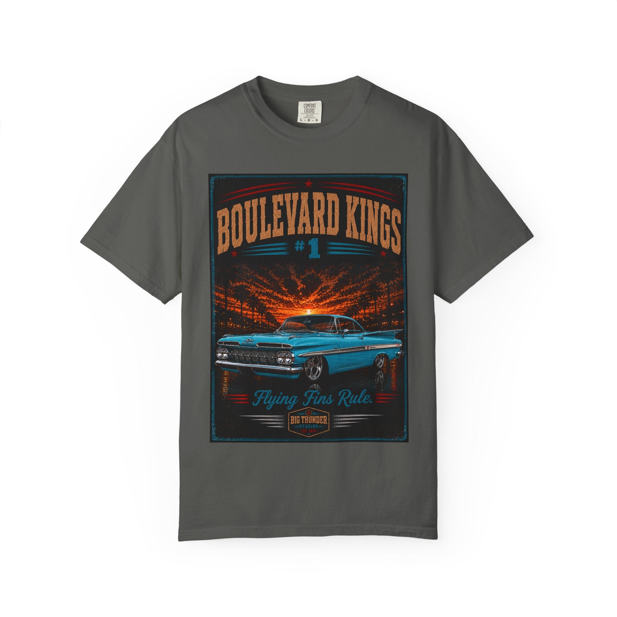 Big Thunder Boulevard Kings #1 Classic Car T-Shirt