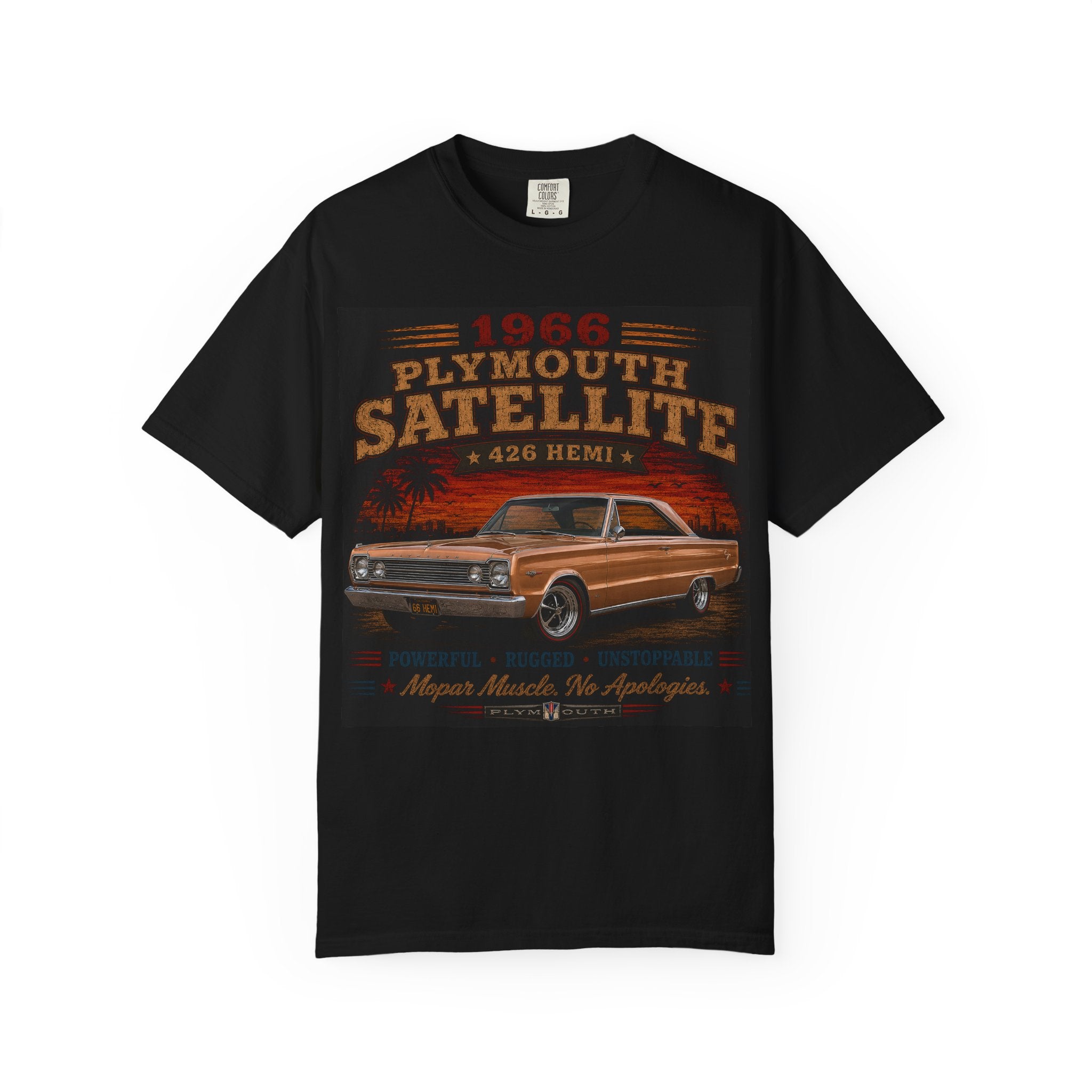 1966 Plymouth Satellite 426 Hemi T-shirt | Classic Muscle Car Tee