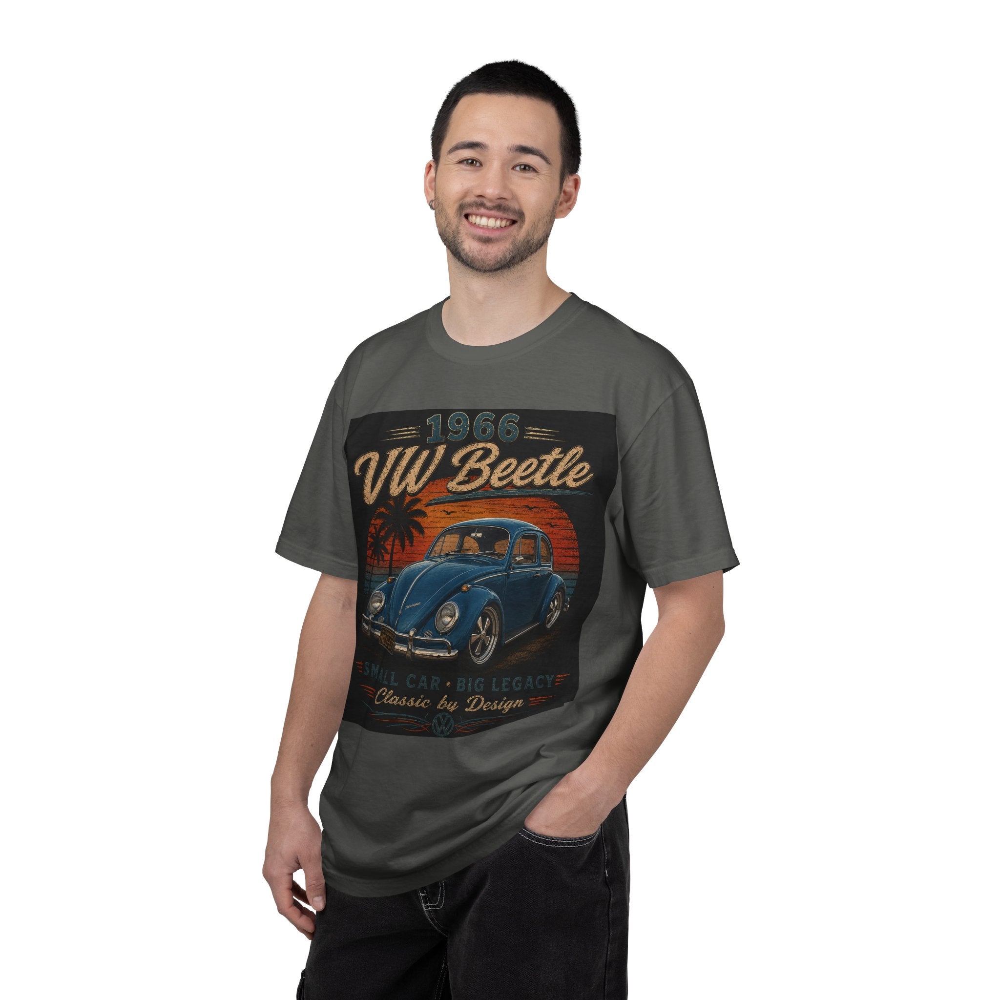 1966 VW Beetle T-Shirt | Classic Volkswagen Bug Tee | Vintage Air-Cooled Beetle Shirt | Big Thunder Classics