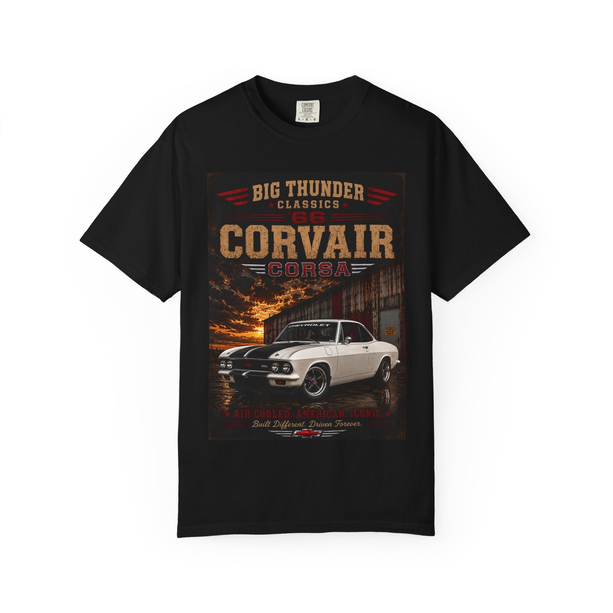 Corvair Classic Car Poster T-Shirt | Big Thunder Classics, Vintage Muscle