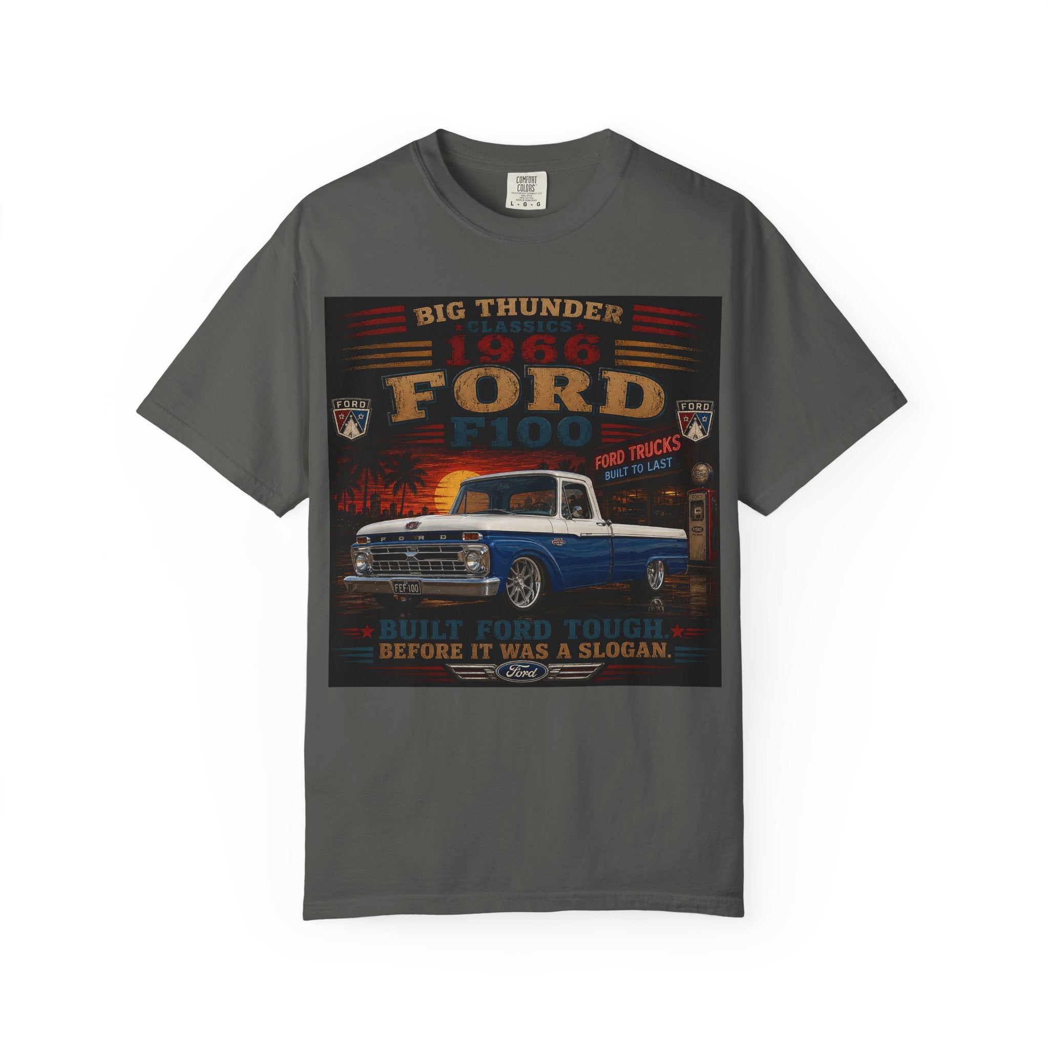 1966 Ford F100 Truck T-Shirt | Vintage Big Thunder Pickup Tee
