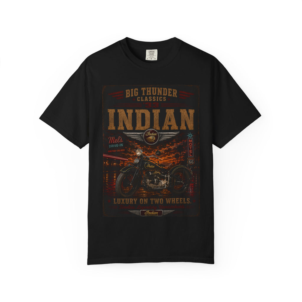 Big Thunder Indian Motorcycle T-shirt | Vintage Motorcycle Graphic