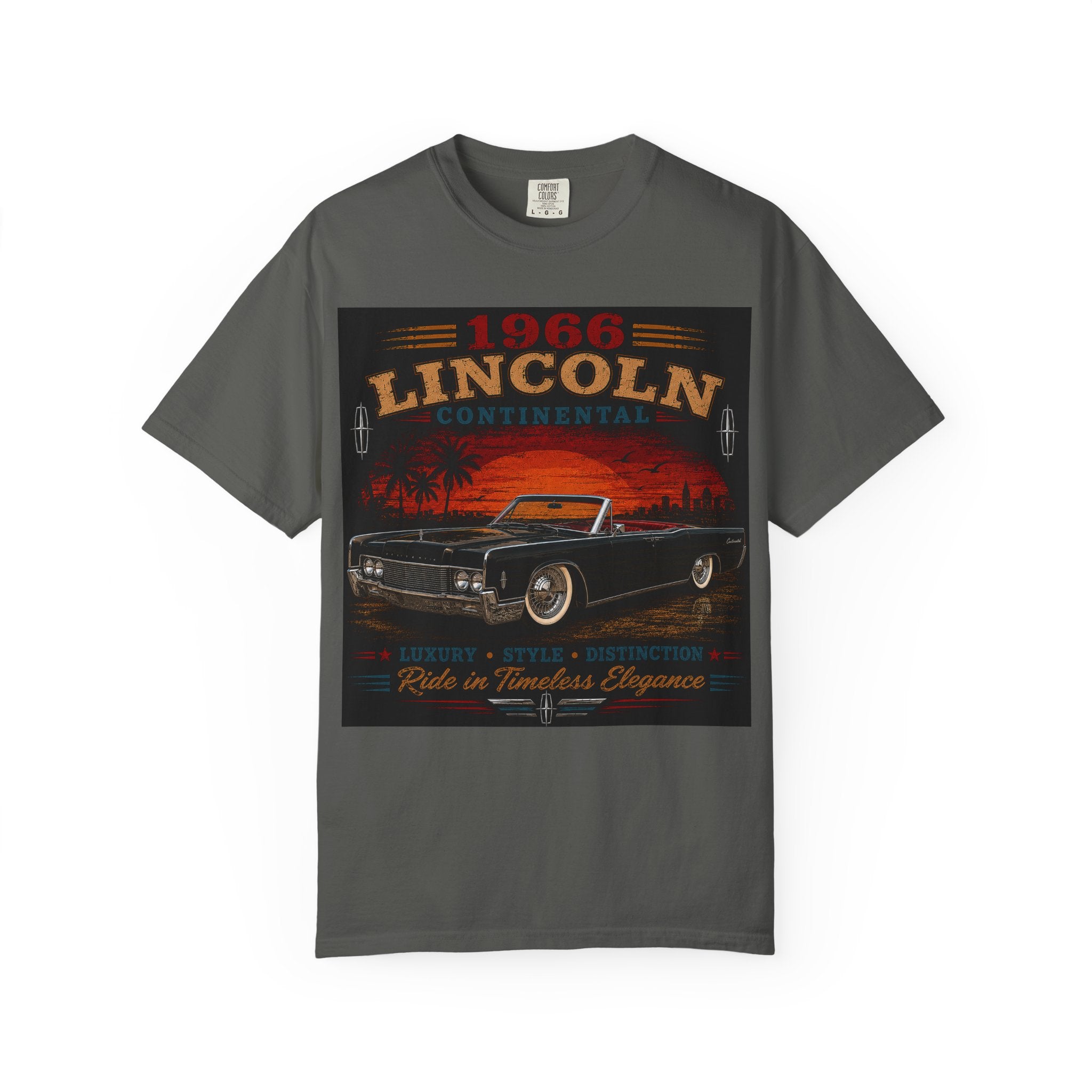1966 Lincoln Continental Classic Car T-shirt | Vintage Auto Graphic