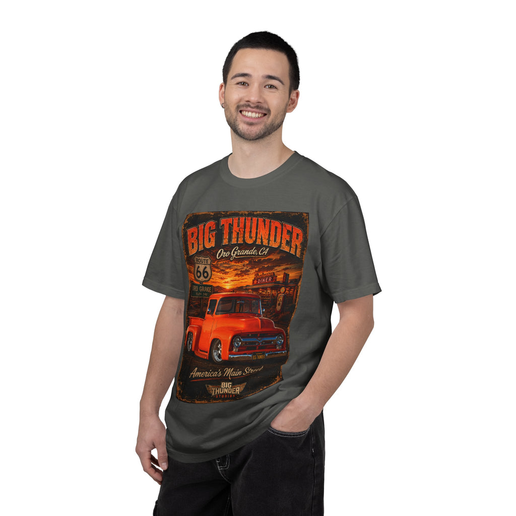 Big Thunder Vintage Red Truck T-Shirt | Route 66 Americana