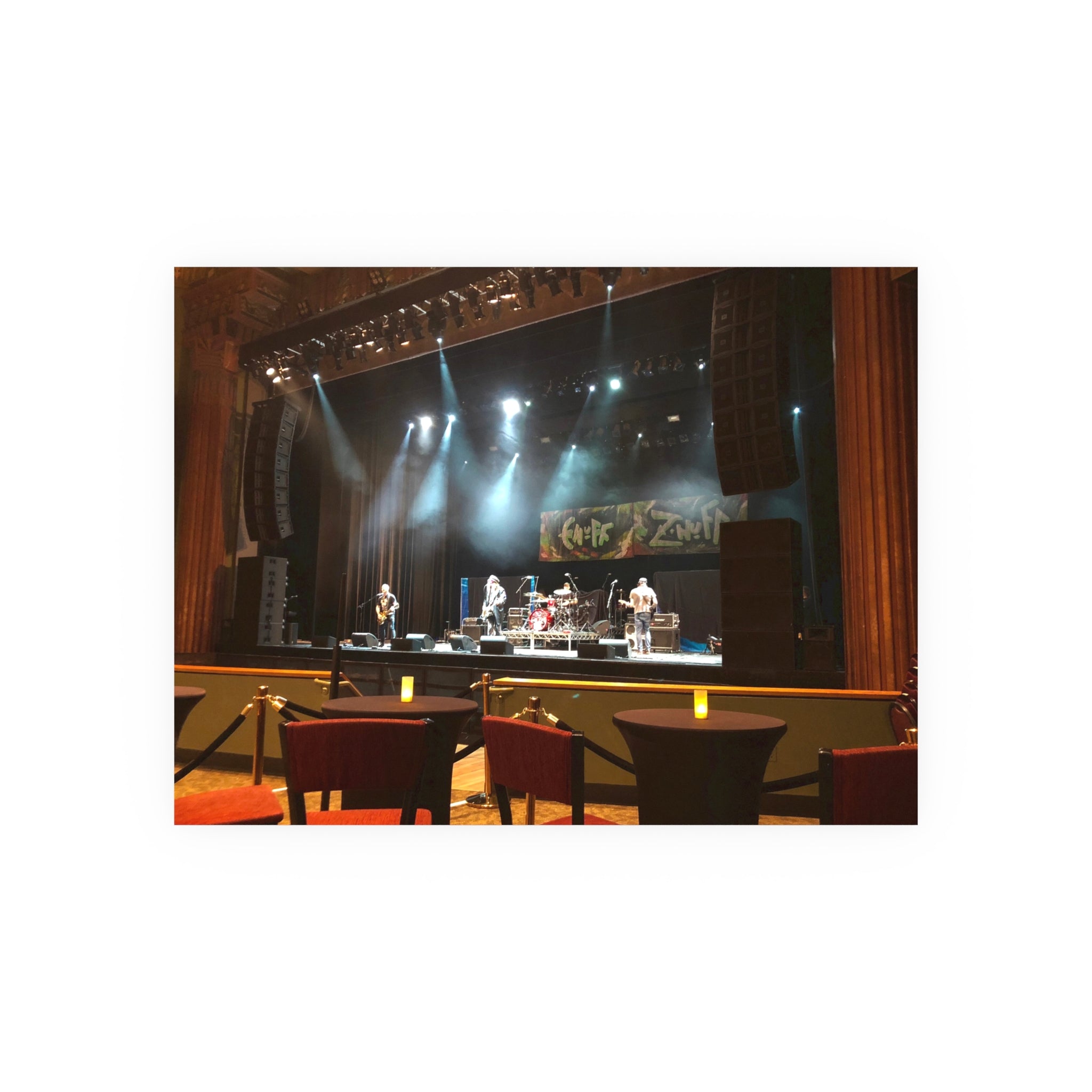 Enuf Z'Nuf at the Wiltern Theatre sound check - Signed Fine Art Print